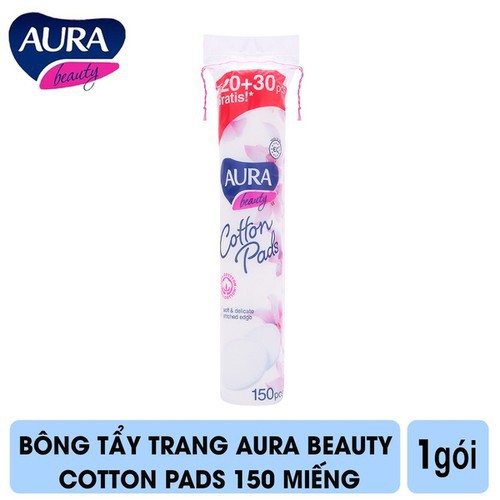 Bông Tẩy Trang Aura Beauty Cotton Pads 150 Miếng