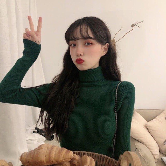 Áo Len Cổ Lọ Nữ Lông Cừu Hàng Quảng Châu Cao Cấp | BigBuy360 - bigbuy360.vn