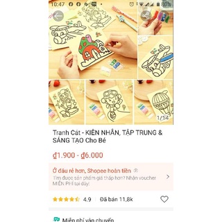 10 TRANH CÁT Cho Bé rèn tinh kiên nhẫn