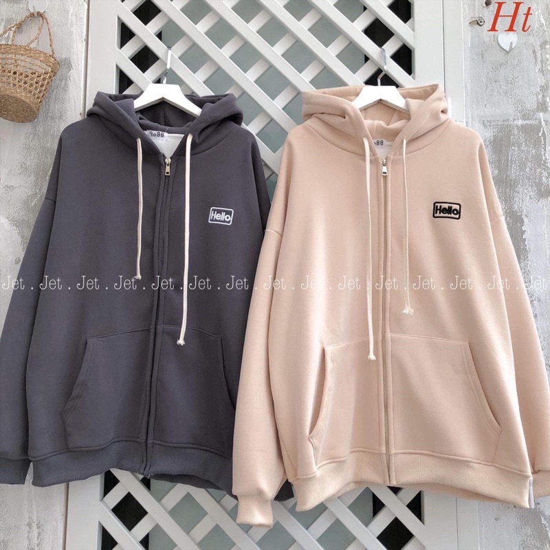 Áo khoác nỉ cotton Hello H2A