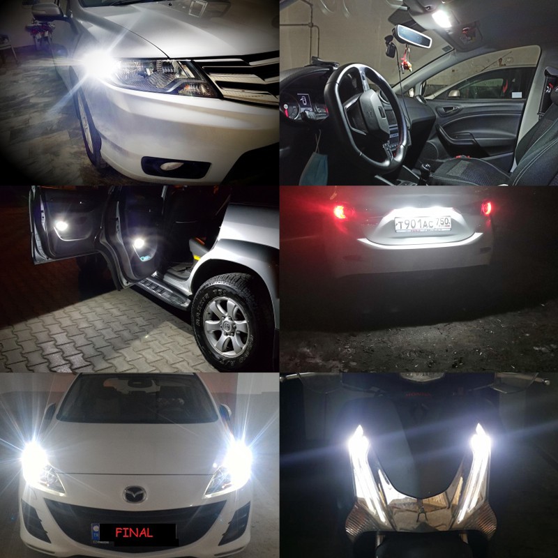 Set 2 Đèn Led MAXGTRS W5W T10 12v Cho Xe Ô Tô Mercedes Audi