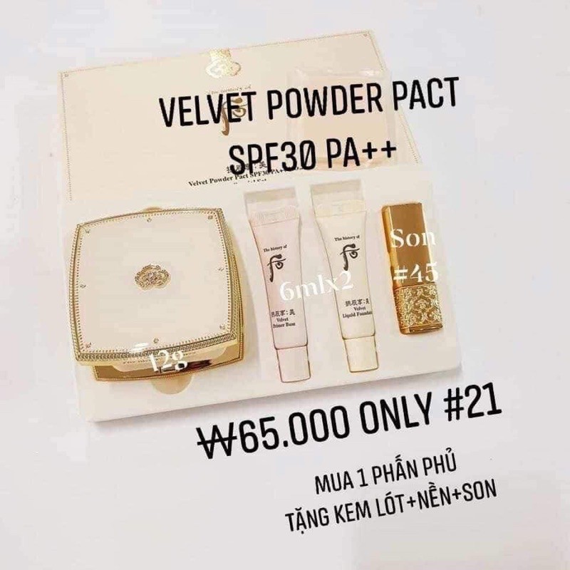Set Phấn Phủ Hoàng Cung Whoo Mẫu Mới