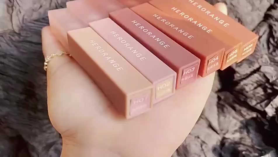 (Bán Buôn – Sỉ) Son kem Lì HERORANGE Chính Hãng Hàng Nội Địa Trung Vỏ Cam Vuông Lên Màu Cực Đẹp | BigBuy360 - bigbuy360.vn