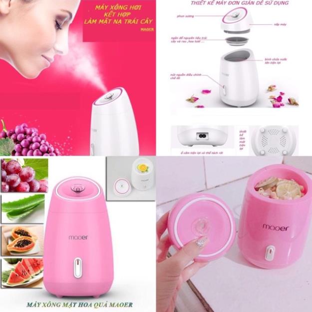 Máy Xông Hơi Mặt Hoa Quả Mooer, Máy Phun Sương Nano Tạo Ẩm