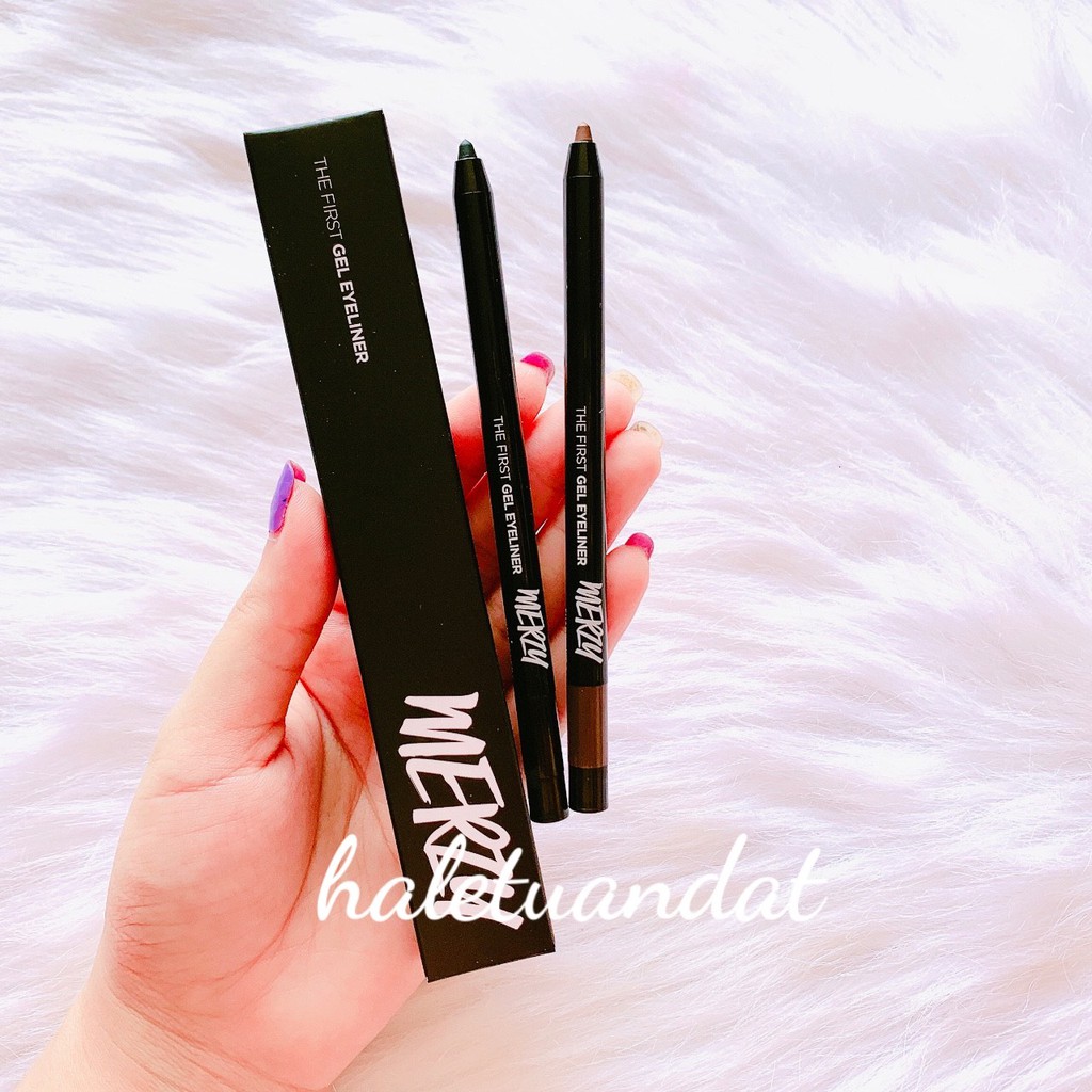 Kẻ Mắt Merzy The First Pen Eyeliner bút lông + sáp