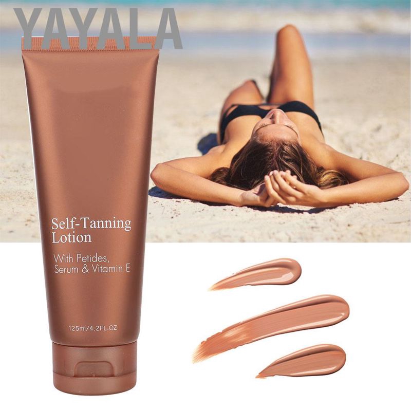 Kem nhuộm nâu da giúp dưỡng ẩm tự tạo làn rám nắng hiệu Yayala 125ml