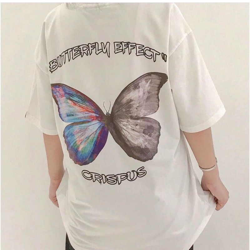 Áo thun tay lỡ dáng Unisex form rộng phong cách Ulzzang CRISPUS