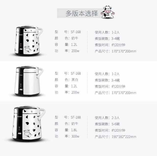 Nồi Cơm Điện Mini 1,2L -1,8L | BigBuy360 - bigbuy360.vn