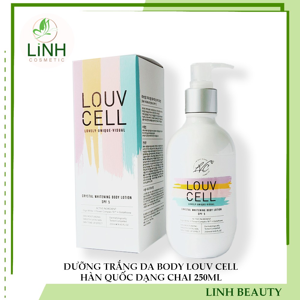 DƯỠNG TRẮNG DA BODY LOUV CELL HÀN QUỐC DẠNG CHAI