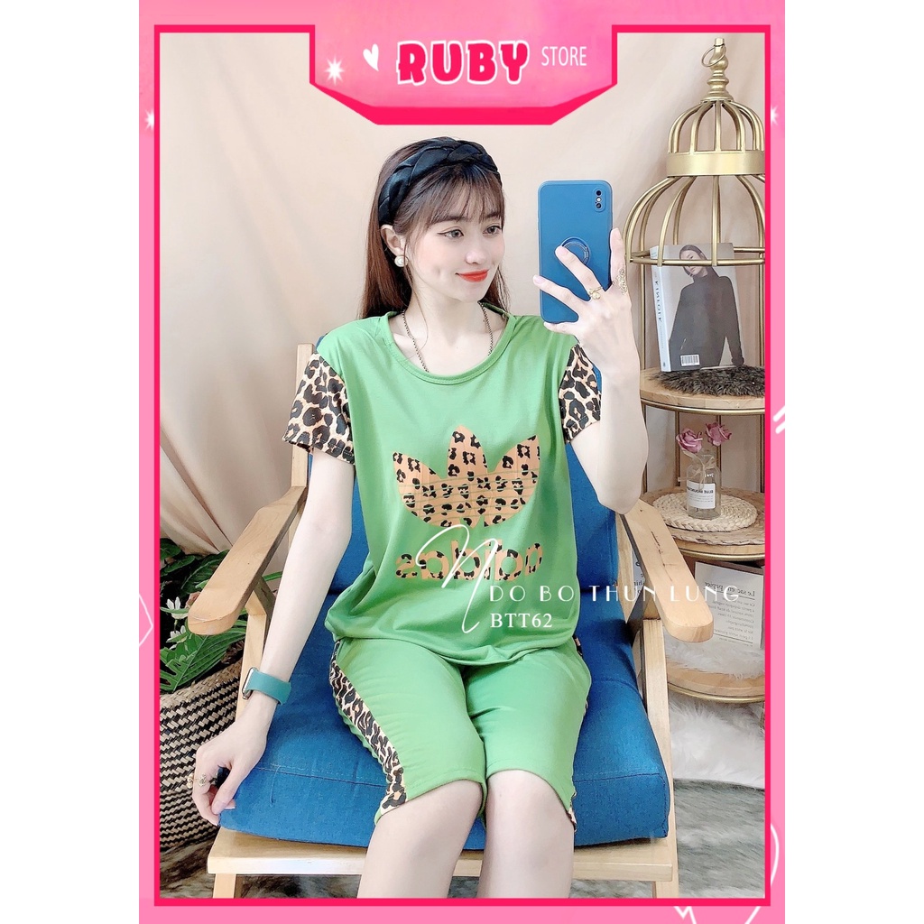 Đồ bộ nữ mặc nhà chất thun mềm mịn mát in hình hoạt hinhf dễ thương BTT62