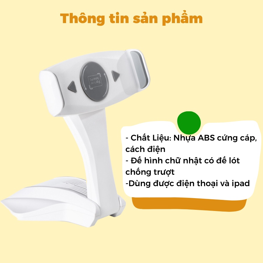 GIÁ ĐỠ IPAD MÁY TÍNH BẢNG GẤP GỌN CAO CẤP DỄ DÀNG CHO HỌC SINH, NHÂN VIÊN VĂN PHÒNG