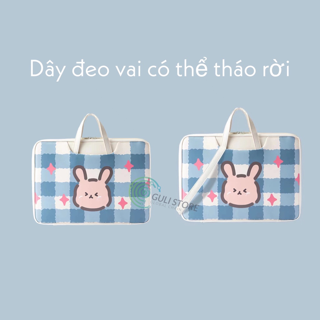 Túi Đựng Laptop Chống Sốc da PU cao cấp chống nước 13.3 inch, 14 inch -Túi xách đựng Laptop 15.6 inch không thấm nước