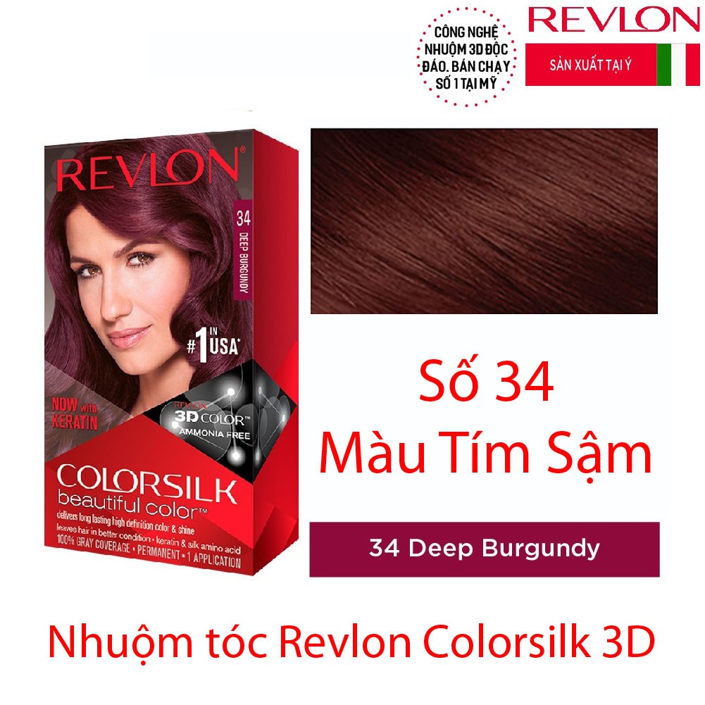 Thuốc nhuộm tóc Revlon Colorsilk số 34