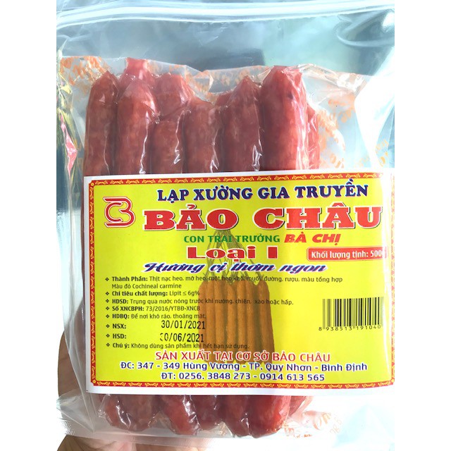 500G LẠP XƯỞNG BẢO CHÂU NHÃN VÀNG
