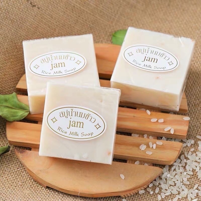 Xà phòng tắm Sữa Cám Gạo Thái Lan JAM RICE MILK SOAP | BigBuy360 - bigbuy360.vn