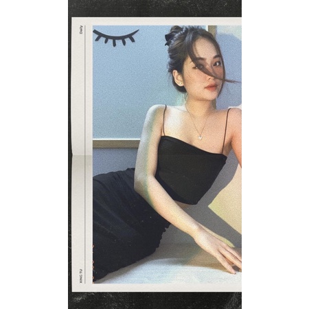 S0709 Set 3 món áo dây, cardigan và chân váy bút chì