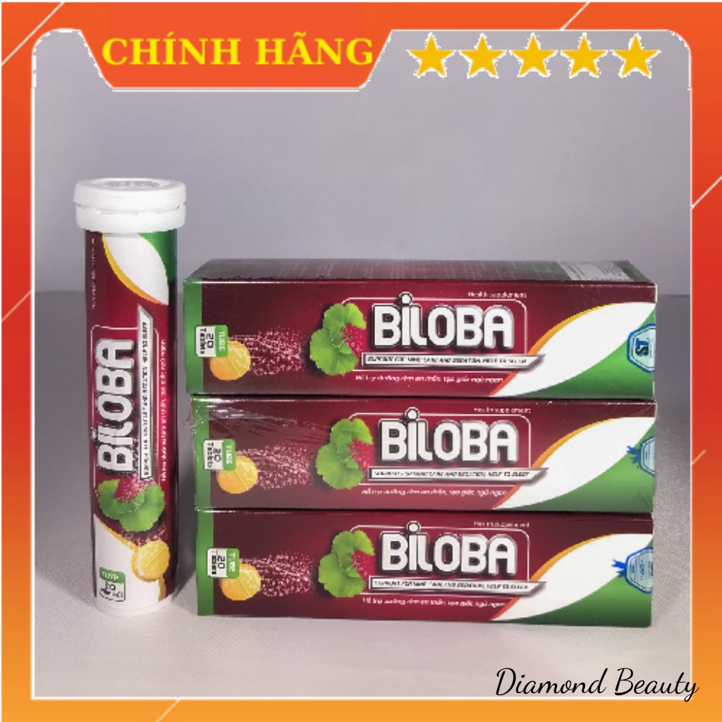 BILOBA- Viên sủi ngủ ngon, Giải pháp Công nghê Mỹ hộp 20 viên