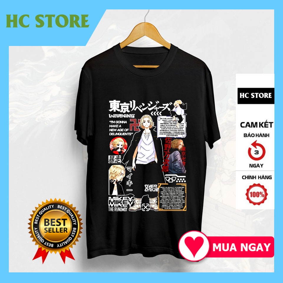 (SALE HOT)Áo thun in hình Tokyo Revengers : Mikey anime manga ngắn tay độc đẹp giá siêu rẻ