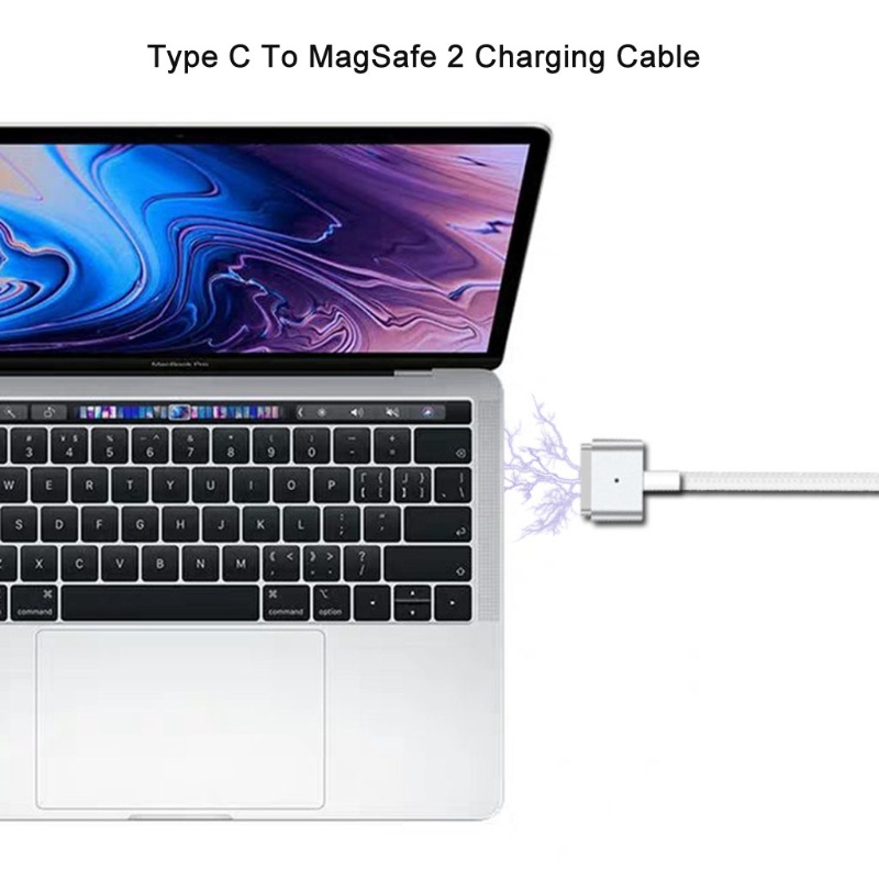 Dây Cáp Sạc 1.8m 65w Usb C Pd Type C Sang Magsafe 2 T-Tip Cho Macbook Air Pro After 2012 Year 45w 60w