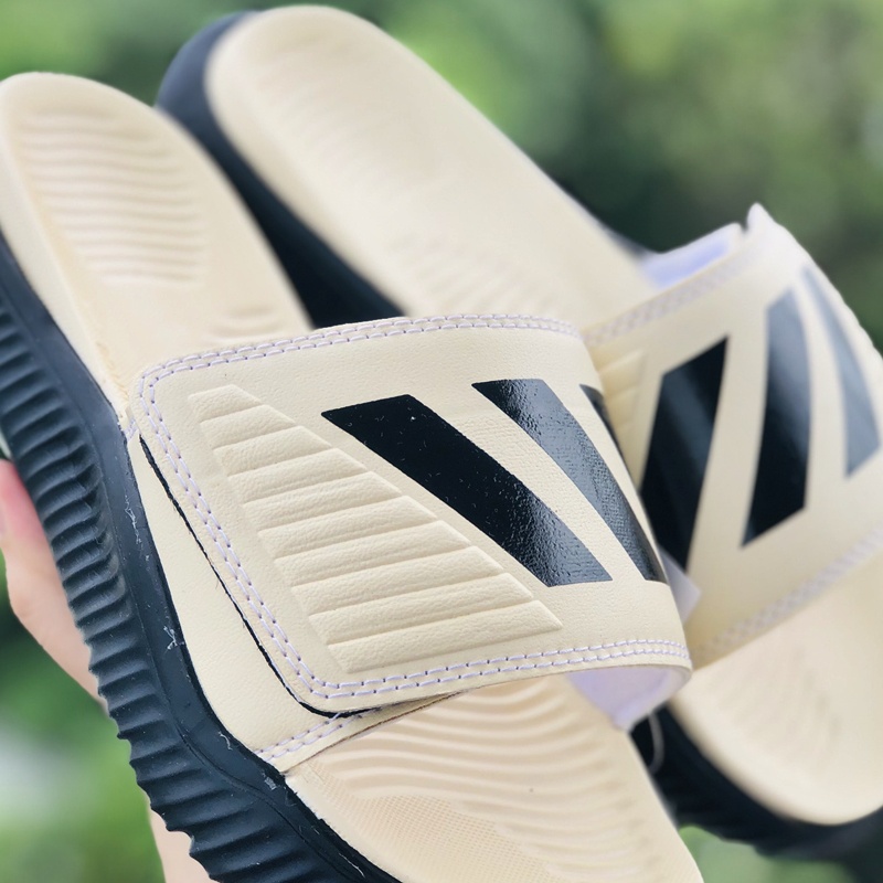 Dép Alphabounce adidas ❤️FREESHIP + FullBox❤️ quai ngang nam 3 sọc màu vàng sọc đen chất xịn 1-1, đế dày nhẹ quai da
