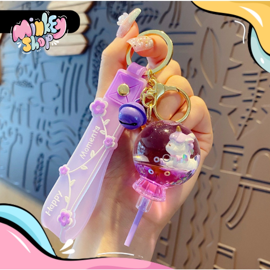 Móc Khóa Đẹp Hình Kẹo Mút Cute phụ kiện Túi Xách dễ thương -Minkey