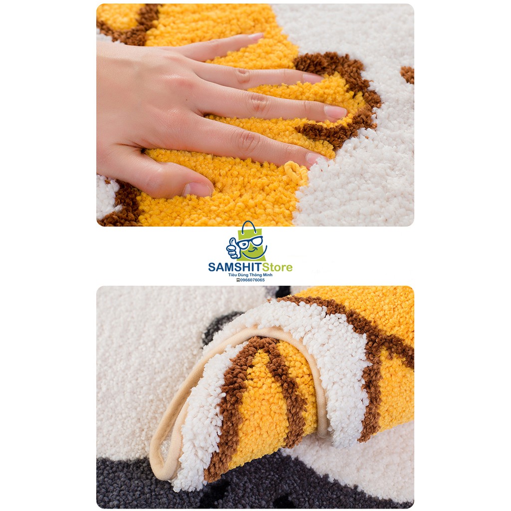 Thảm Chùi Chân Chống Trơn Trượt, Thảm Lót Chân Phòng Tắm, Cửa Ra Vào Phòng Khách, Phòng Ngủ Hình Thú Đáng Yêu - GD01