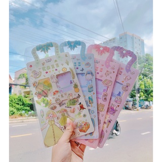 Túi 2 loại Sticker Cute kèm giấy Note - Nhiều hình xinh xắn