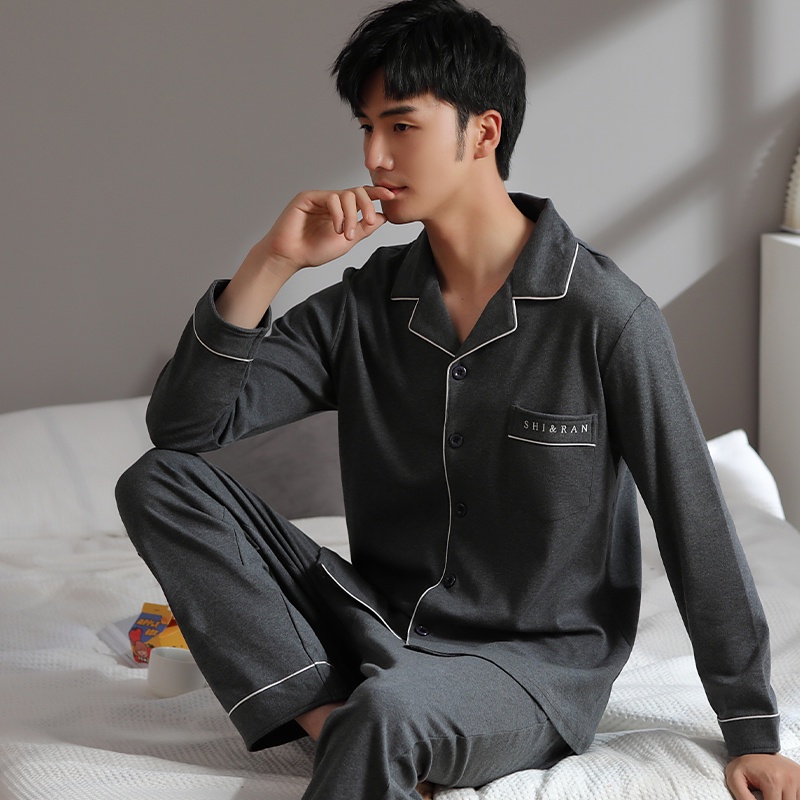 Bộ Pijama nam cotton cao cấp, dày dặn mềm mịn, size L-3XL