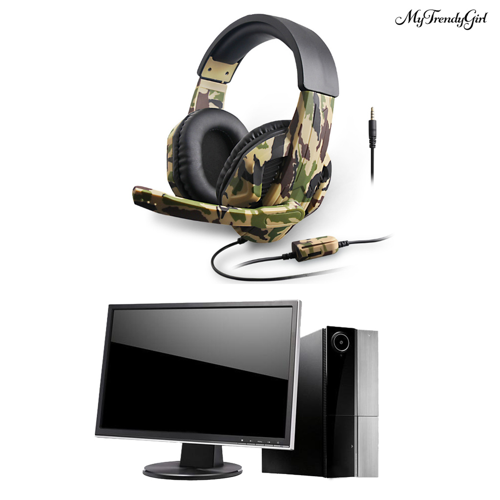 Tai Nghe Chơi Game Có Dây 3.5mm Họa Tiết Rằn Ri Cho Ps4 | BigBuy360 - bigbuy360.vn