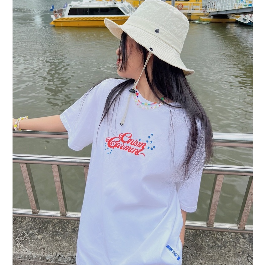 Áo thun unisex FUNGI GARDEN trắng - Basic tee Onism