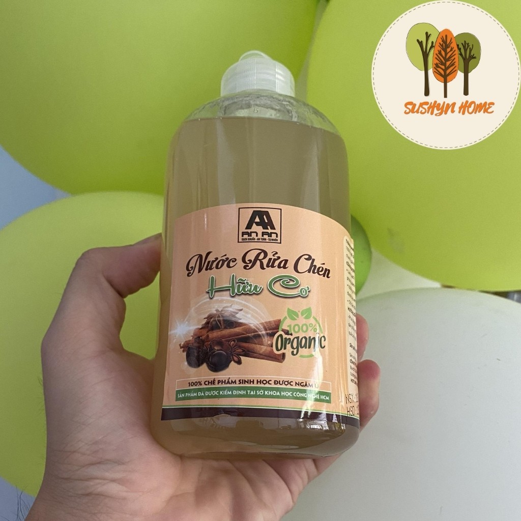 Nước Rửa Chén Hữu Cơ 100% Tự NhiênKhông Hóa Chất, An Toàn Tuyệt Đối Với Mẹ Bầu Và Trẻ NhỏTHƯƠNG HIỆU QUẾ AN AN