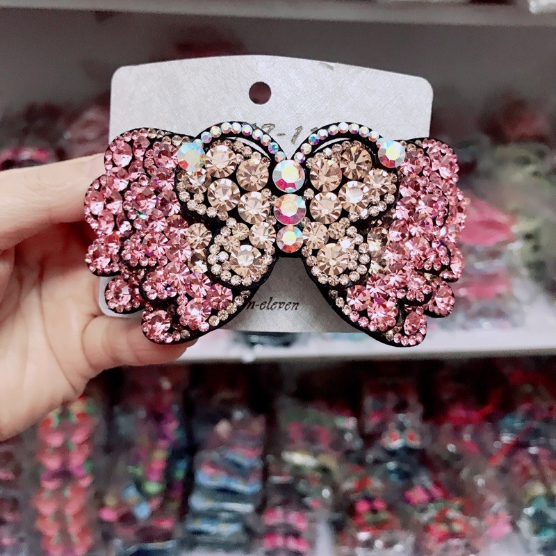 Sỉ 5 cặp đuôi đính đá cao cấp hình con bướm