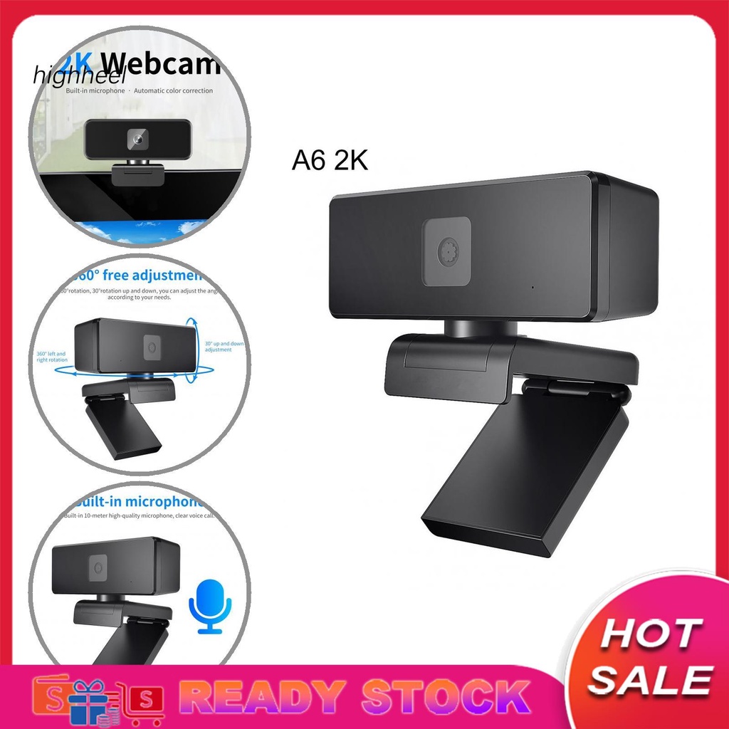 Webcam 2K 1080P tích hợp micro độ phân giải cao cho máy tính