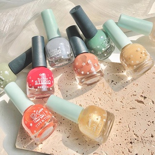 [Abdey] The New Water-based Transparent Frosted Nude Nail Polish Can Be Torn Off, Odorless Polish, Nail Long Lasting Nail Polish