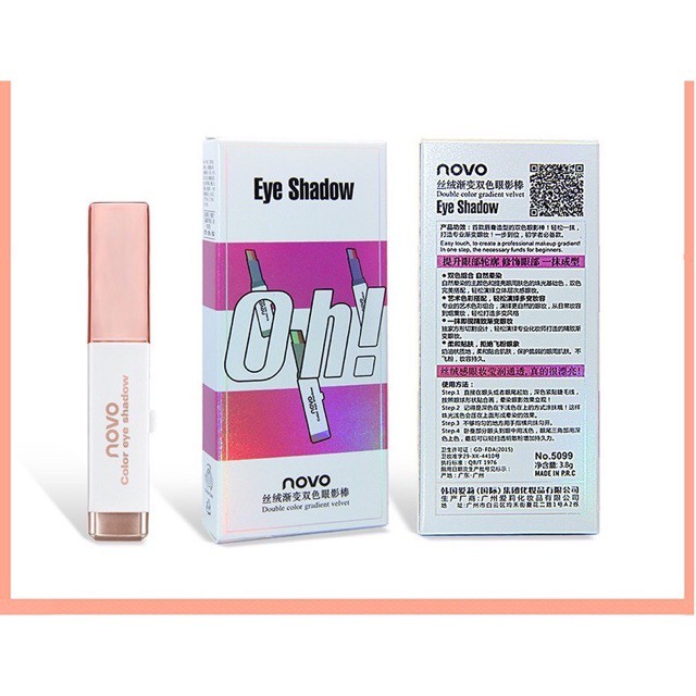 Phấn mắt nội địa trung novo dạng thỏi 2 đầu chống nước tiện như đánh son môi | BigBuy360 - bigbuy360.vn