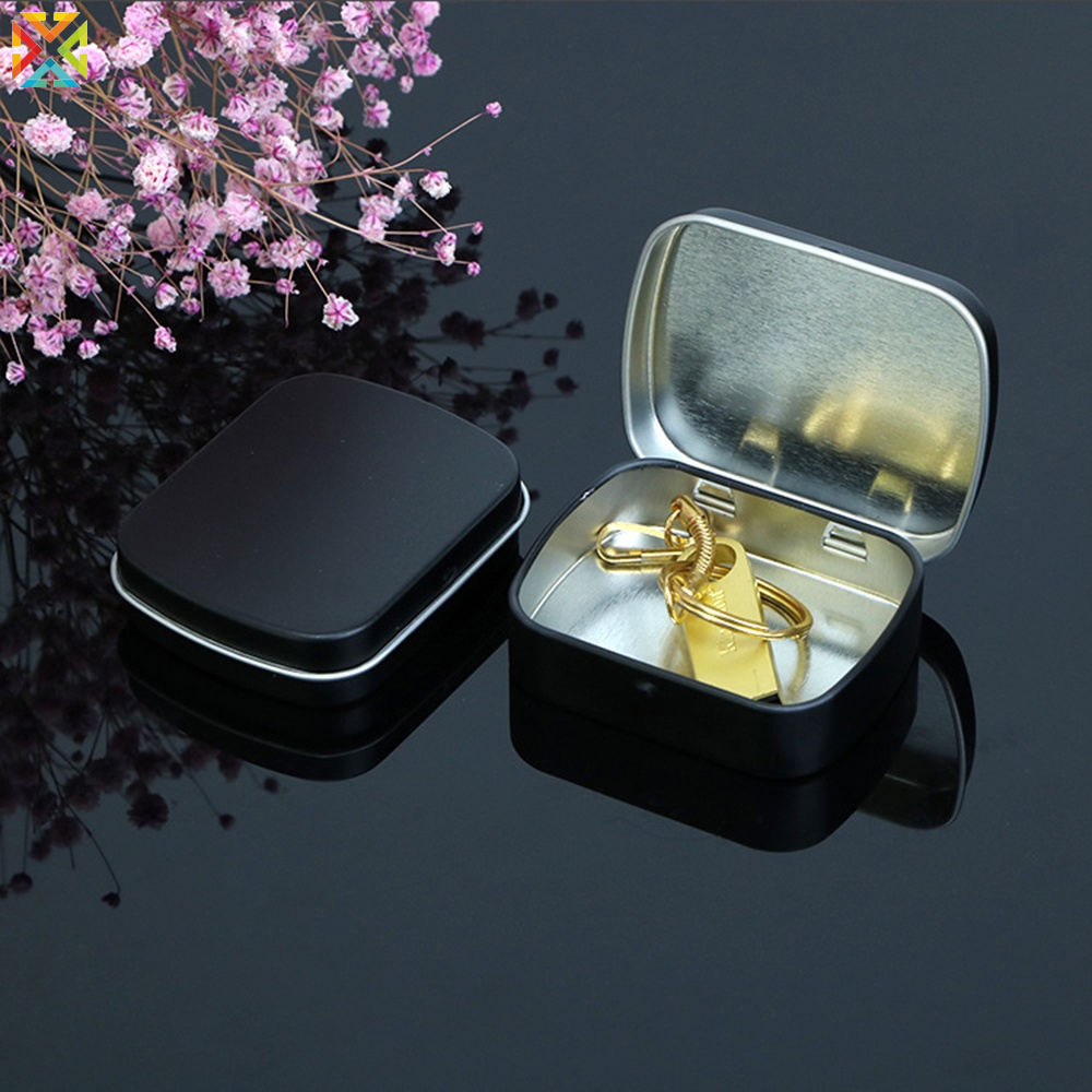 Hộp Đựng Trà/Kẹo/Trang Sức Mini Bằng Kim Loại