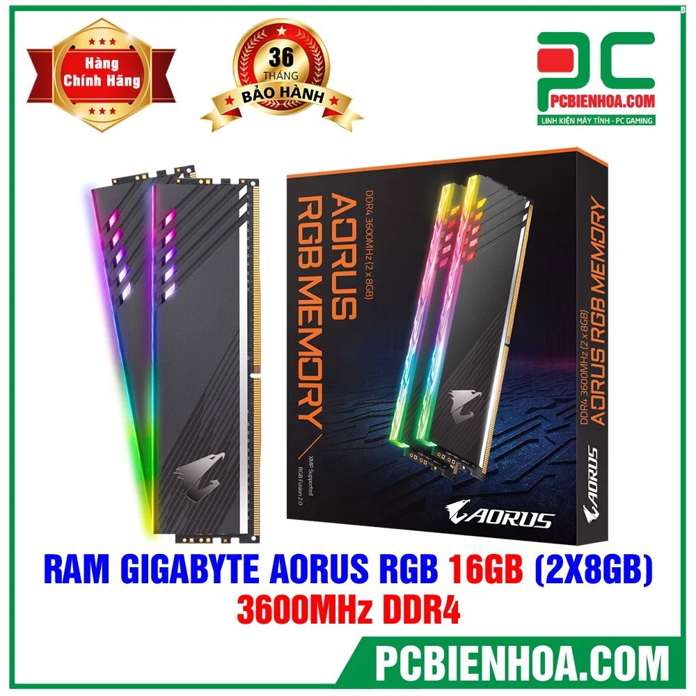 RAM GIGABYTE AORUS RGB 16GB DDR4 (2X8GB) 3333MHZ