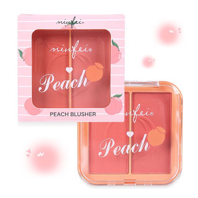 Phấn Má Hồng 2 Ngăn Minfei Peach Hàng Nội Địa Trung VO