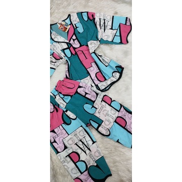 Bộ tay lỡ quần lửng lượn sóng vải lụa mango