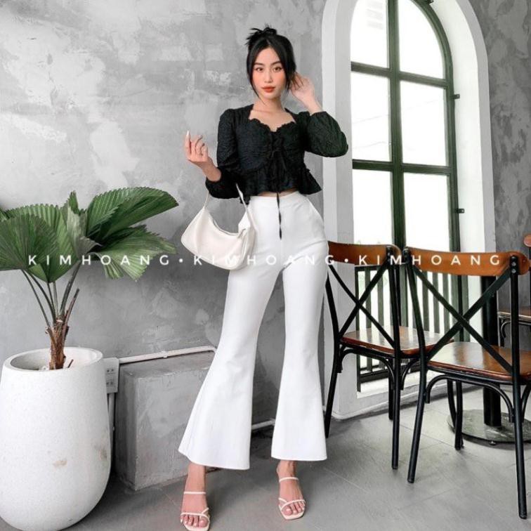 [ẢNH THẬT- FREESHIP] ÁO CROPTOP TAY BỒNG SEXY BÁNH BÈO | BigBuy360 - bigbuy360.vn