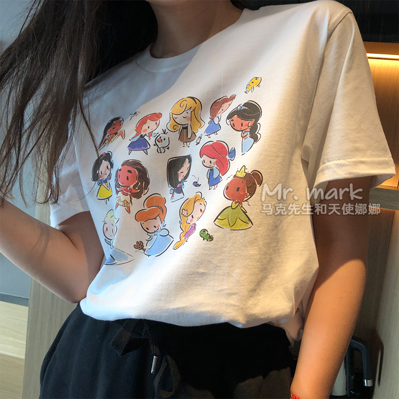 Áo Thun Nữ Tay Ngắn In Họa Tiết Thời Trang