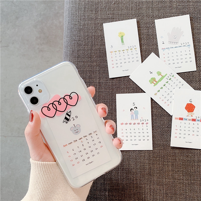 Ốp điện thoại mềm trong suốt giúp theo dõi ngày tháng dành cho Iphone 11 11pro 11proMax 6 6plus 7 8 7plus 8plus XR XS | BigBuy360 - bigbuy360.vn