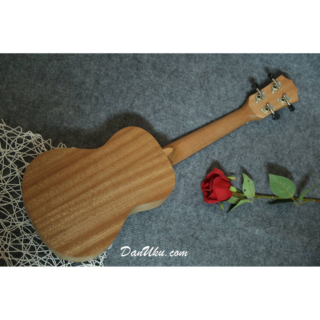 Đàn Ukulele Concert BWS 23inch Cỏ Bốn Lá (Tặng Full 9 món phụ kiện)