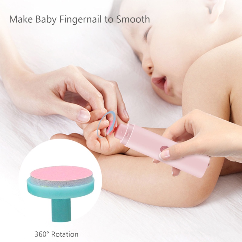 Máy Mài Móng Tay Bằng Điện Kèm 6 Đầu Mài Dành Cho Trẻ Em Và Người Lớn