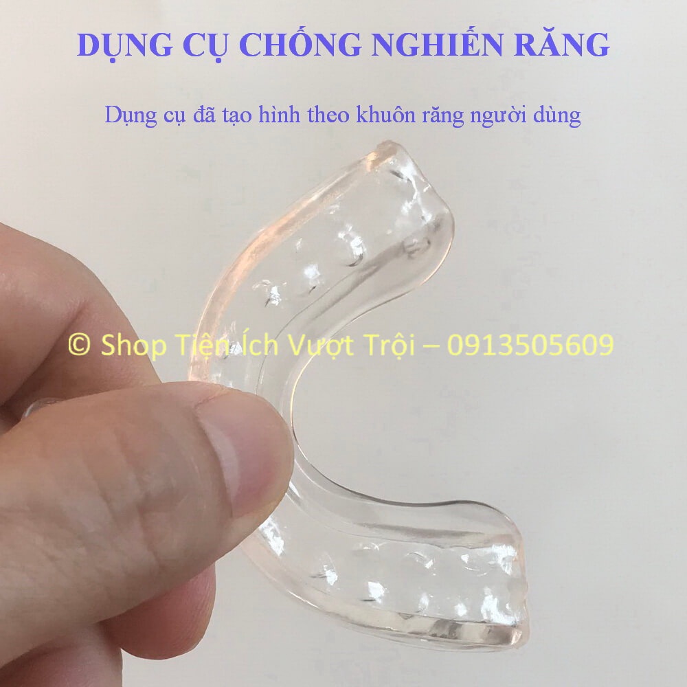 Miếng chống nghiến răng hiệu quả, gọn nhỏ, không vướng, không cộm, dùng cho cả người lớn và trẻ em-Tiện Ích Vượt Trội