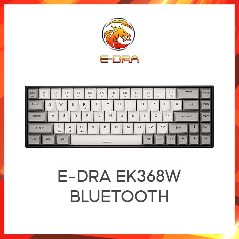 Bàn phím cơ E-Dra EK368W Bluetooth,hotswap Hàng chính hãng