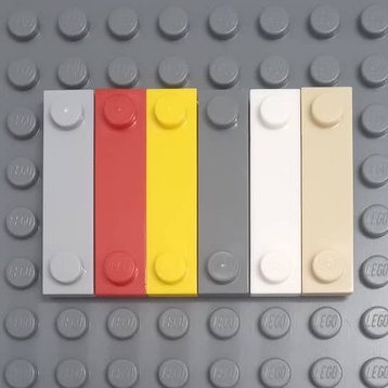 Đồ Chơi Chính Hãng Plate, Modified 1 x 4 with 2 Studs with Groove