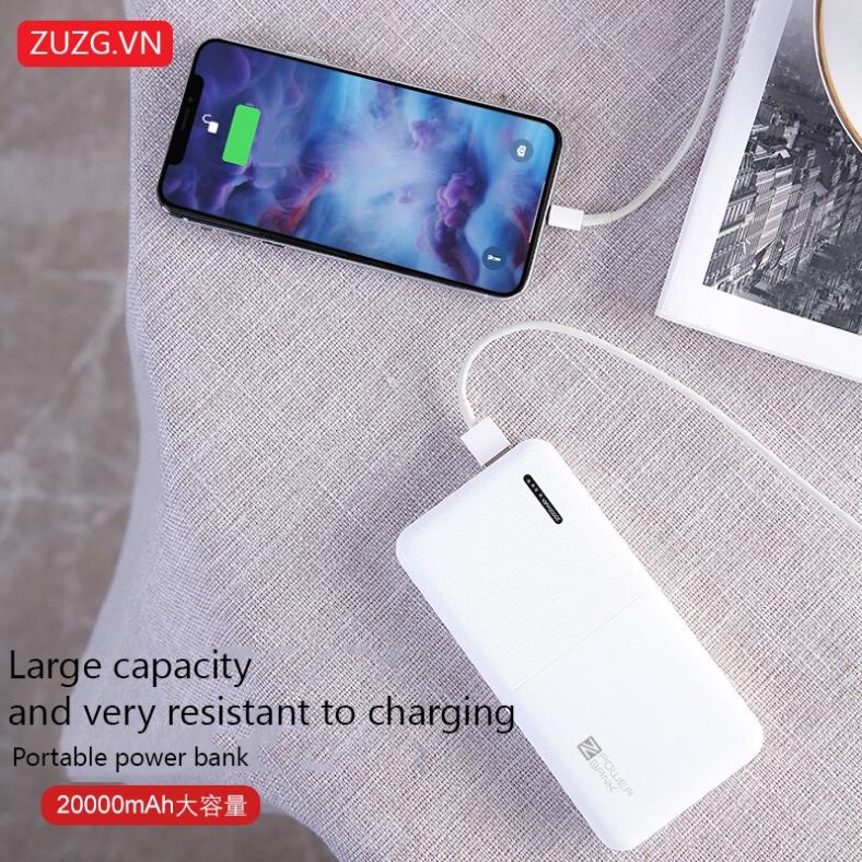 [HOT] Sạc dự phòng 20000mah chính hãng ZUZG J02