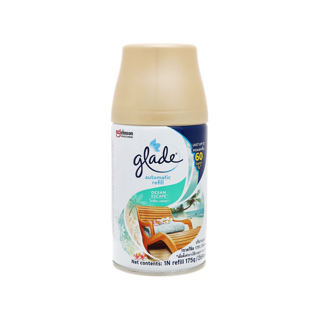 Chai Xịt Phòng Thay Thế Vào Máy Xịt Phòng Tự Động Glade 175g (Đủ Mùi Hương)