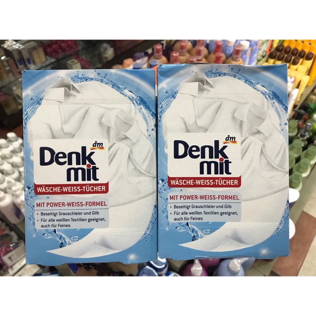 Denk mit làm trắng áo tinh khôi, đánh bay mọi vết bẩn chống ố áo. Đem lại màu áo trắng tinh và mềm mại. Hàng xách tay